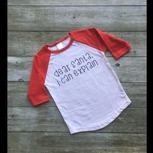 Toddler raglan Christmas tee